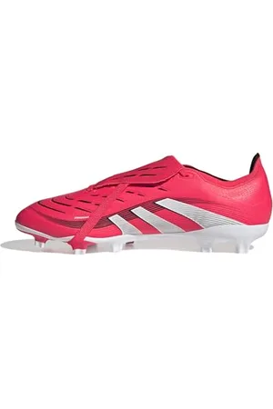 adidas Unisex Predator League FOLD-Over Tongue Firm Multi Ground Football Boots Fußballschuhe, Lucid Red/Cloud White/Core Black