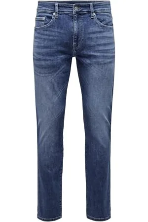 Only & Sons Herren Jeans ONSLOOM Slim 6756 - Slim Fit - Blau - , Größe:32W / 30L, Farbvariante: 22026756