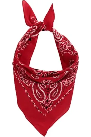 Ulla Popken Damen, Paisleymuster, quadratisch, Tuch Bandana, , Einheitsgröße