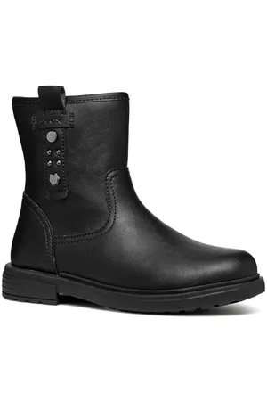 Geox J Eclair Girl I Chelsea Boot, Black, 33 EU