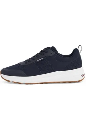 Tommy Hilfiger Herren Runner Sneaker Lightweight Modern Knit Schuhe, Blau , 44