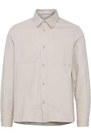 Casual Friday Anton cotton twill overshirt Herren Freizeithemd Hemd Überhemd Hemdjacke Hemdkragen Brusttaschen Regular Fit Hochwertiger & Robuster Baumwoll-Twill, Größe:XL, Farbe:Chateau Gray (154503)
