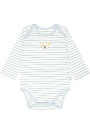 Steiff Unisex Baby Body amerikanischer Kragen Langarm Unterwäsche, , 62