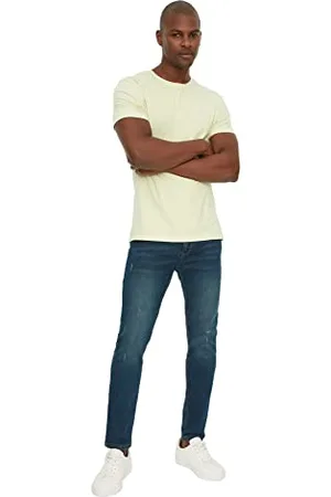 Trendyol Herren Erkek Destroundlu Tapared Skinny Jeans, , 34 EU