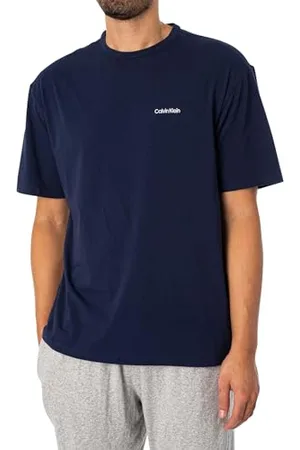 Calvin Klein Herren T-Shirt Kurzarm Crew Neck Rundhalsausschnitt, , S