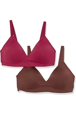 Amazon Damen Gepolsterter Bralette, 2er-Pack, , 3XL Große Größen