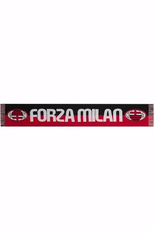 AC Milan Unisex Sciarpa Ufficiale Offizieller Jacquard-Schal, rot/schwarz, Einheitsgröße