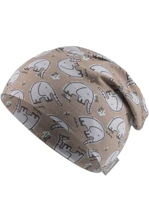 Sterntaler Beanie Elefanten - Babymütze aus Flammgarnjersey mit UV Schutz 50+ - Leichte Mütze mit Elefanten -Aufdruck schützt den Kopf an heißen Tagen vor der Sonne - , 43