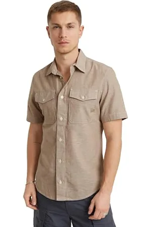 G-Star RAW Herren Marine Slim Hemd, , M