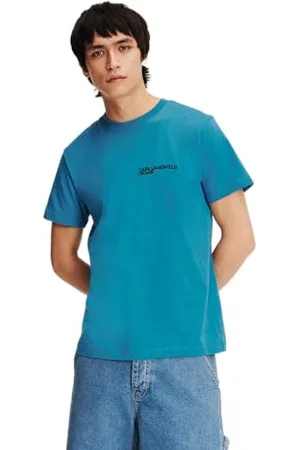 Karl Lagerfeld Slim FIT KURZÄRMELIGES T-Shirt, BLAU, XS