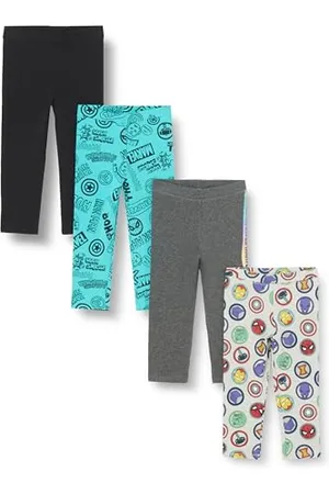Amazon Disney | Marvel | Star Wars | Frozen | Princess Mädchen Leggings, 4er-Pack, , 9 Jahre