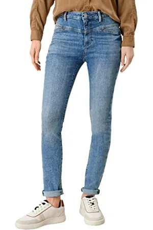QS by s.Oliver Damen 120.10.202.26.180.2110147 Hose lang Izabell Skinny, , 36W 32L EU