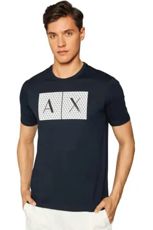 Armani Exchange Herren 8nztck T-Shirt, Blau, L