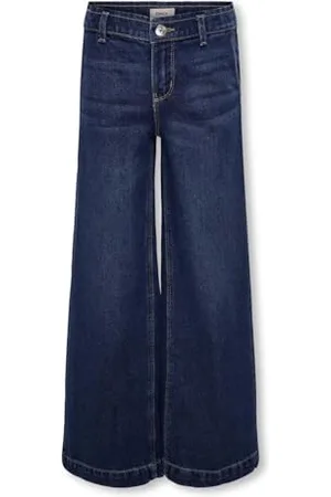 ONLY Mädchen Kogcomet Wide DNM PIM Noos Hose, Denim, 134 EU