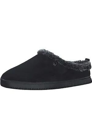 QS by s.Oliver Damen Pantoffeln zum Reinschlüpfen Flauschig (Black), 37