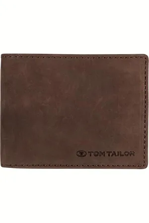 TOM TAILOR Ron Herren Geldbörse Querformat RFID Leder Mittelgroß Braun