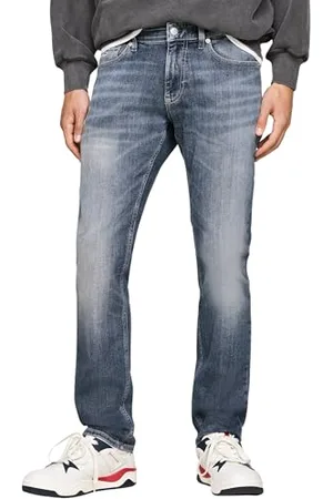 Tommy Hilfiger Herren Jeans Hose Scanton Slim Fit Stretch, Blau ( Dark), 34W/36L