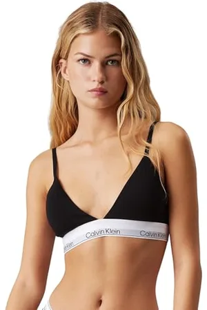 Calvin Klein Damen BH Bralette Triangle herausnehmbare Polster, (Black), S
