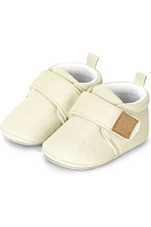 Sterntaler Krabbelschuhe uni - Baby Schuhe aus Canvas mit Klettverschluss - Baby und Kleinkind Hausschuh - aufgenähte Sternen Sohle rutschfest - Unisex Sneaker mit Jersey Futter, , Größe 22