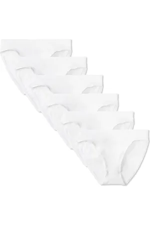 Amazon Damen Bikinihose aus Baumwolle (in Übergröße erhältlich), 6er-Pack, , 42