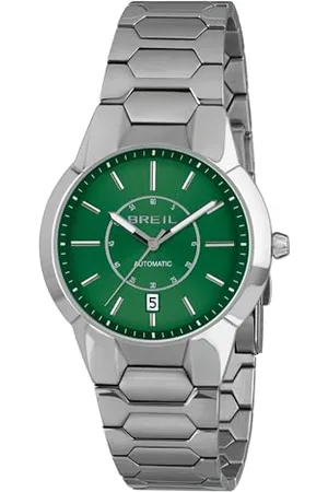 Breil Uhr Herren New ONE Ziffernblatt BI-Farbe GRÜN Bewegung NUR Zeit AUTOMATIK e Bracelet Stahl TW2031