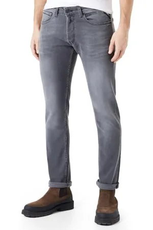 Replay Herren Jeans Grover Straight-Fit, (Grau), 31W / 30L