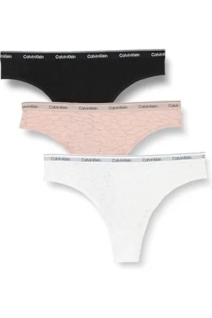 Calvin Klein Damen 3er Pack Brazilian Slips mit Spitze