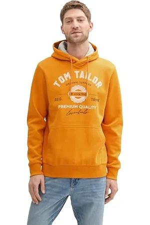 TOM TAILOR Herren Hoodie Sweatshirt mit Logo-Print, , XXXL