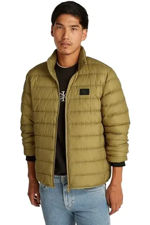 Calvin Klein Herren Steppjacke Down Jacket Leicht, Grün , S