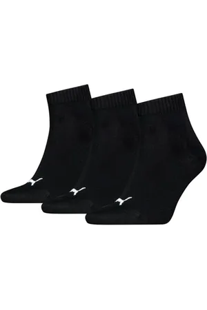 PUMA Unisex Quarter Sock, Black, 43/46 (3er Pack)