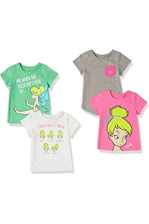 Amazon Disney | Marvel | Star Wars | Frozen | Princess Mädchen Kurzärmelige T-Shirts, 4er-Pack, , 5 Jahre