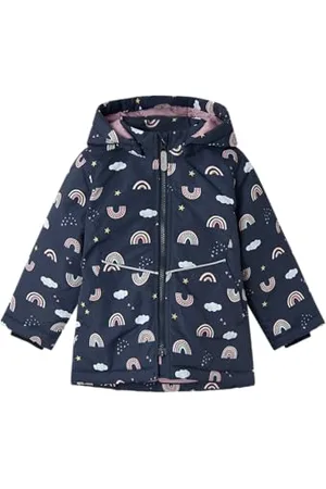 NAME IT Mädchen Nmfmaxi Jacket AOP Kurzjacke, , 80