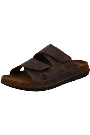 Rohde Herren Pantoletten Clogs Leder Rodigo-H 5914, Größe:45 EU, Farbe: