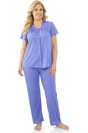 Exquisite Form Damen Coloratura Sleepwear Short Sleeve Pajama Set 90107 Pyjamaset, , M