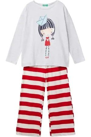 Benetton Mädchen Pig(Maglia+Pant) 3Y5E0P07D Pyjamaset, , 120