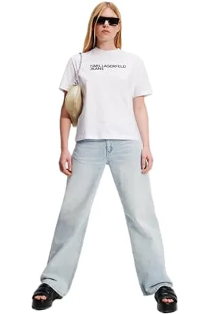 Karl Lagerfeld Regular FIT Kurzarm T-Shirt, Weiss, L