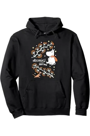 Moomin Mumins erster Schnee Winter Zweige troll Pullover Hoodie