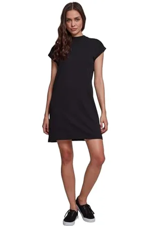 Urban classics Damen Ladies Turtel Extended Shoulder Dress Kleid, , XL EU