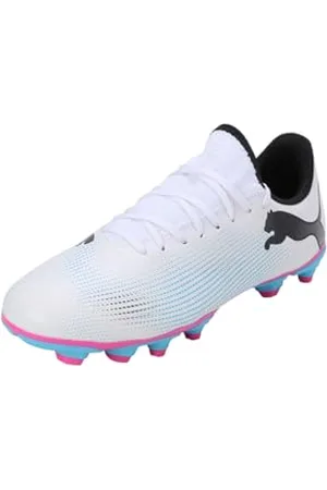 PUMA Soccer Shoe Unisex Kinder, White Black Poison Pink, 28 EU