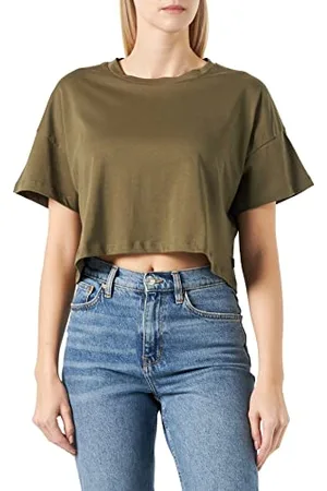 Noisy May Damen Nmalena S/S O-neck Semicrop Top Fwd Noos T Shirt, , XL EU
