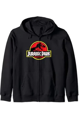 Jurassic Park Red & Yellow Outline Logo Kapuzenjacke