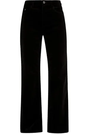 QS by s.Oliver Damen Cord Hose, Slim Fit, Black, 60
