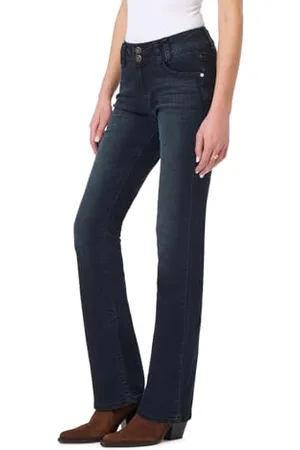 Wallflower Damen Luscious Curvy Bootcut Mid-Rise Insta Stretch Juniors (Standard and Plus) Jeans, Brombeere, 54 Mehr Kurz