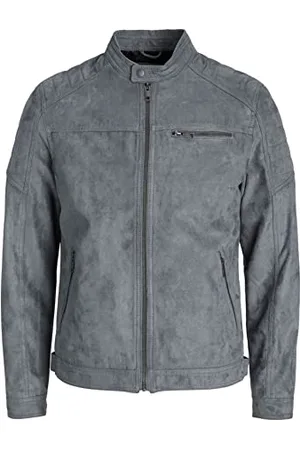 JACK & JONES Kunstlederjacke Herren,Hellgrün,S