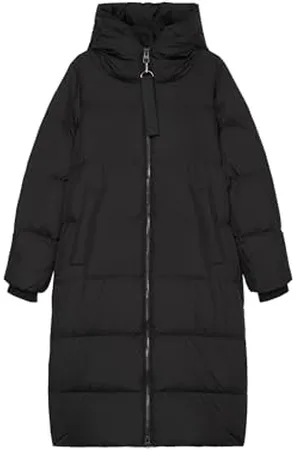 Marc O’ Polo Marc OߴPolo Damen Daunenmantel mit Stehkragen wasserabweisend, Schwarz (Black), 42