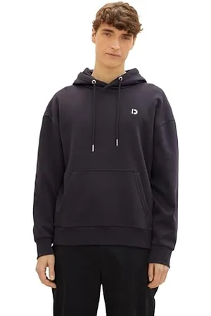 TOM TAILOR Herren Relaxed Fit Hoodie Sweatshirt mit Kängurutasche, , S