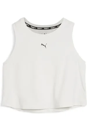 PUMA Damen Cloudspun Ärmelloses Tanktop-Kurz Cami Shirt, Vapor Grey, L