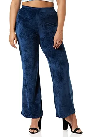 KENDALL + KYLIE KENDALL & KYLIE Damen K&K W Velour HIGH Rise Flare Pants KKW3711720 Hose, , L
