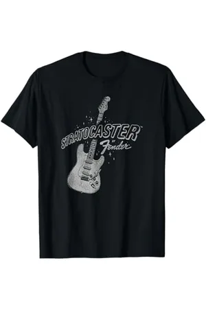 Fender Stratocaster Sparkling Guitar Vintage Poster T-Shirt