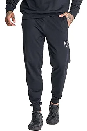 Gianni Kavanagh Herren Schwarze Tiger Jogginghose Jogger, 27-32